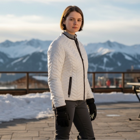 Eddie Bauer Goose Down Quilted Jacket ~ LIKE NEW ~      size Small - Picture 12 of 12